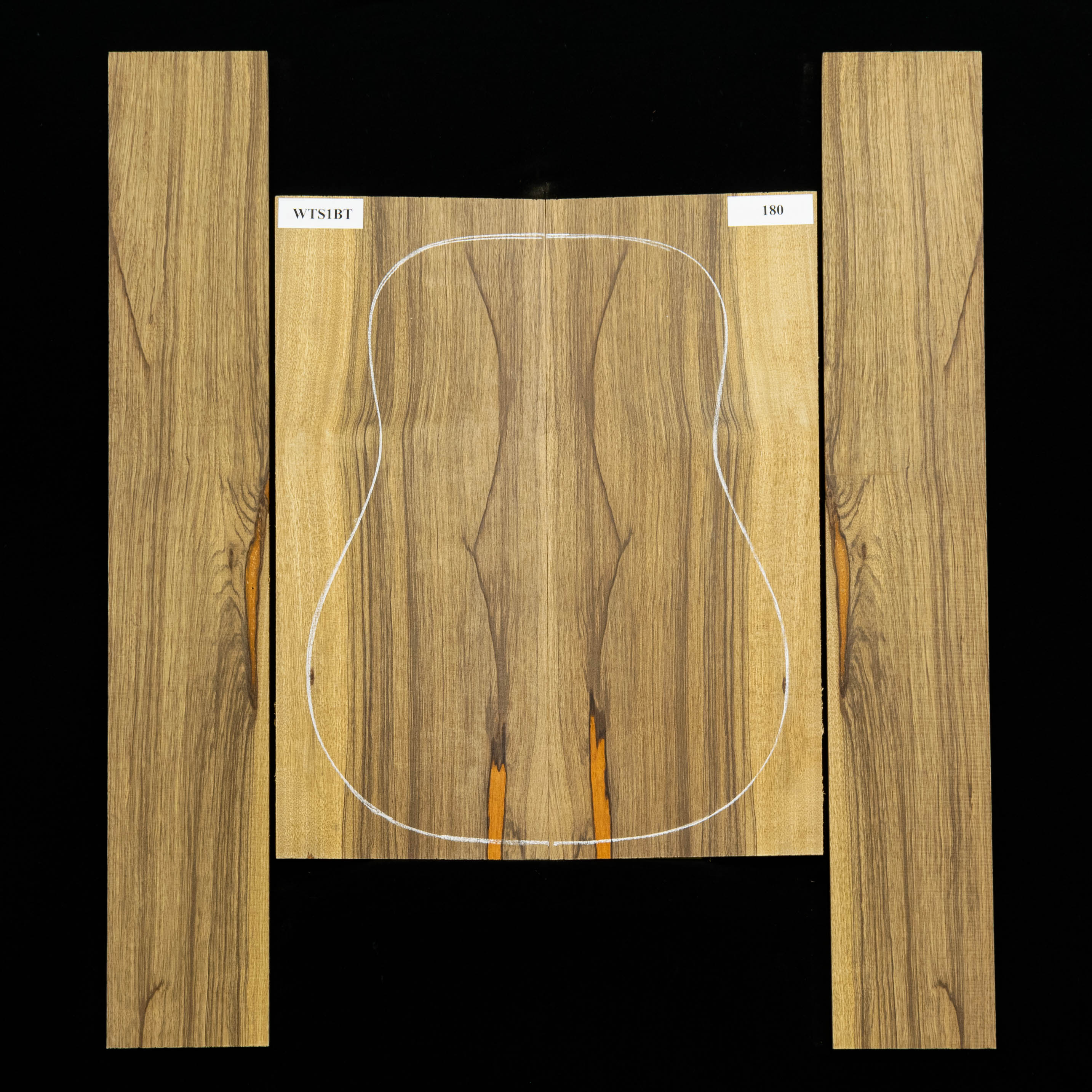 Limba dos + paire d’éclisses - 180 Limba dos + paire d’éclisses - 180