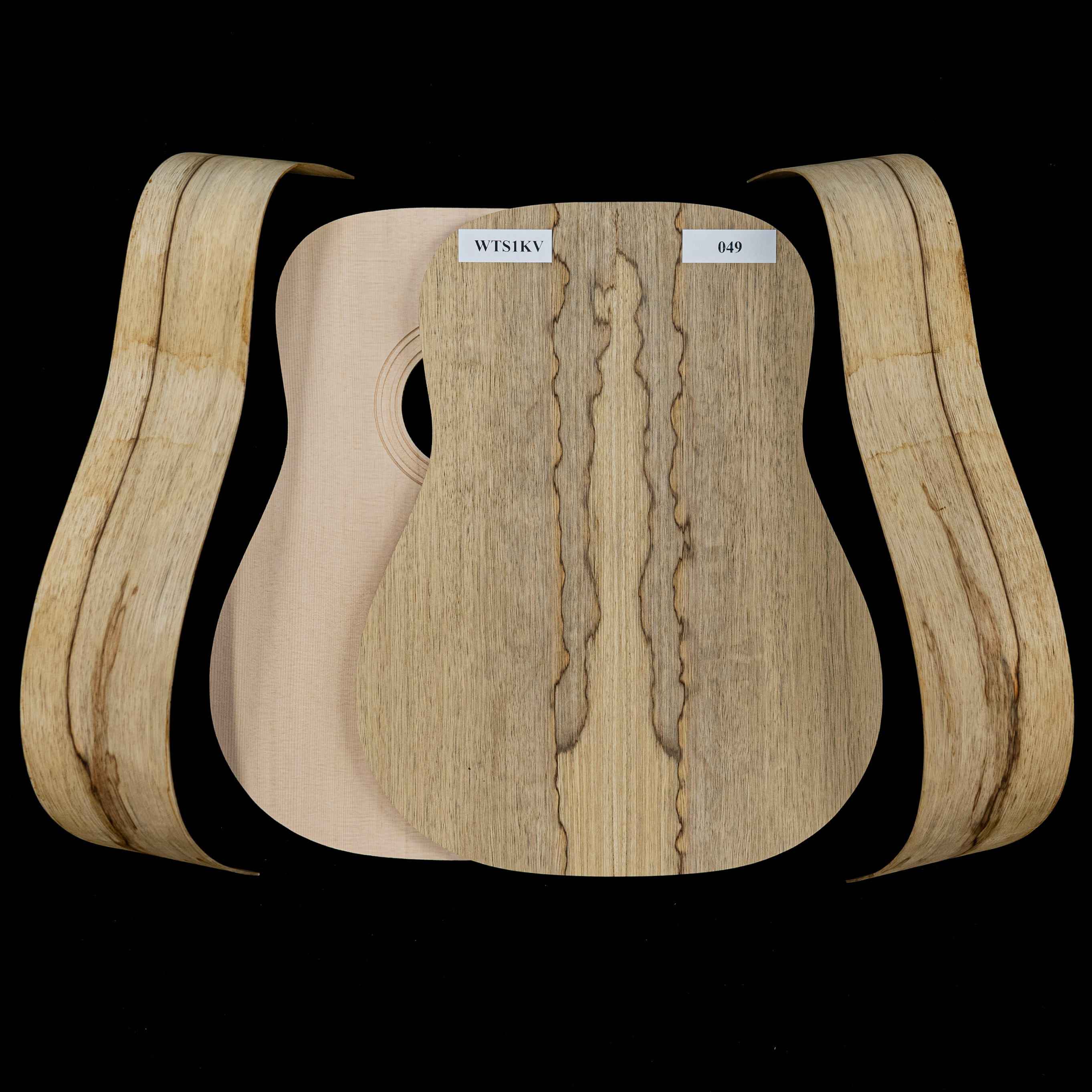 Guitare Dreadnought en kit limba noir WoodStax, manche vissé – 049 Guitare Dreadnought en kit limba noir WoodStax, manche vissé – 049