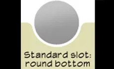 Fentes de chaîne Fente de section transversale standard