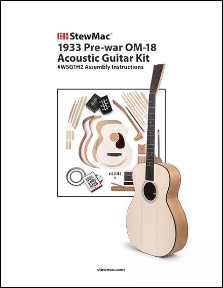 19,7 Couvercle Kit de guitare acoustique OM-18 d’avant-guerre