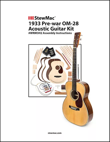 19,3 Couvercle Kit de guitare acoustique OM-28 d’avant-guerre