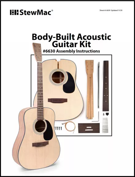 Couvercle de Kit de guitare acoustique conçu pour le corps