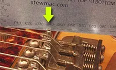 Jauge de hauteur des cordes