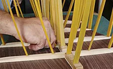 Collage des bandes arrière