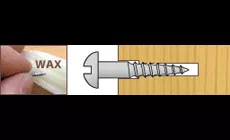 Installation d'une vis de réglage