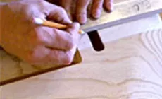  talon du manche marquée et trous percés