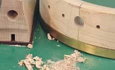 Filing a square hole