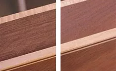 Photo : avant et après grattage