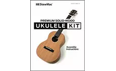 Couvercle d’instructions du kit Ukulélé Tenor en bois massif