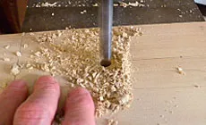 Forer pour le potentiomètres de contrôle