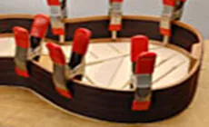 Ensemble corps de guitare-tableau de travail