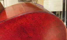 Manteau sec de gomme laque après