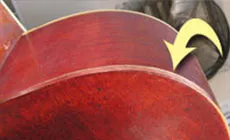 Manteau sec de gomme laque avant