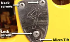 Micro-ajustement du col inclinable