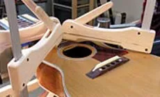 Photo : collage du manche