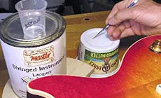 Brossage sur acétone