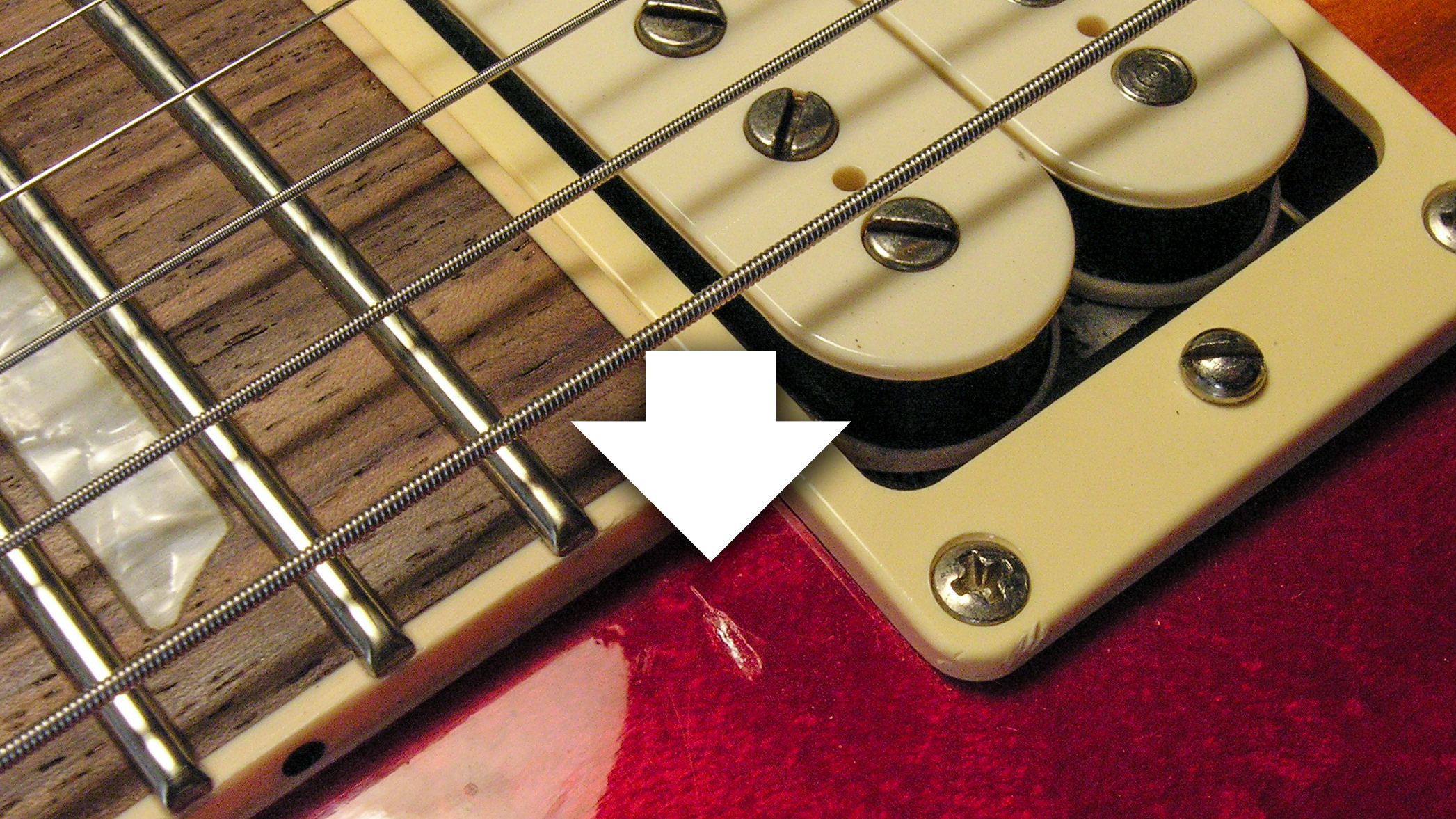 Remplissage par goutte de laque : cacher une rayure sur les Paul d’un client