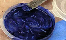 Soda au bicarbonate de soude bleu