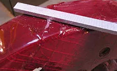 Dépôt des remplissages séchés