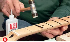 Installation des bandes de binding