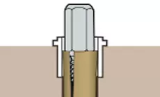 Insertion de la broche