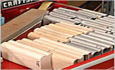 Blocs en bois irradié