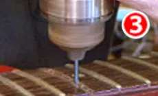 Retrait du cou étape trois