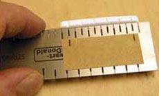Measuring the string spacing