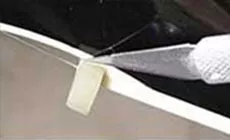 Gribouiller l’extrémité de l’écrou