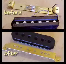 Photo : plaque de base percée