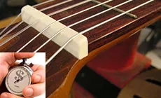 Plastique sillet de tête pour cordes