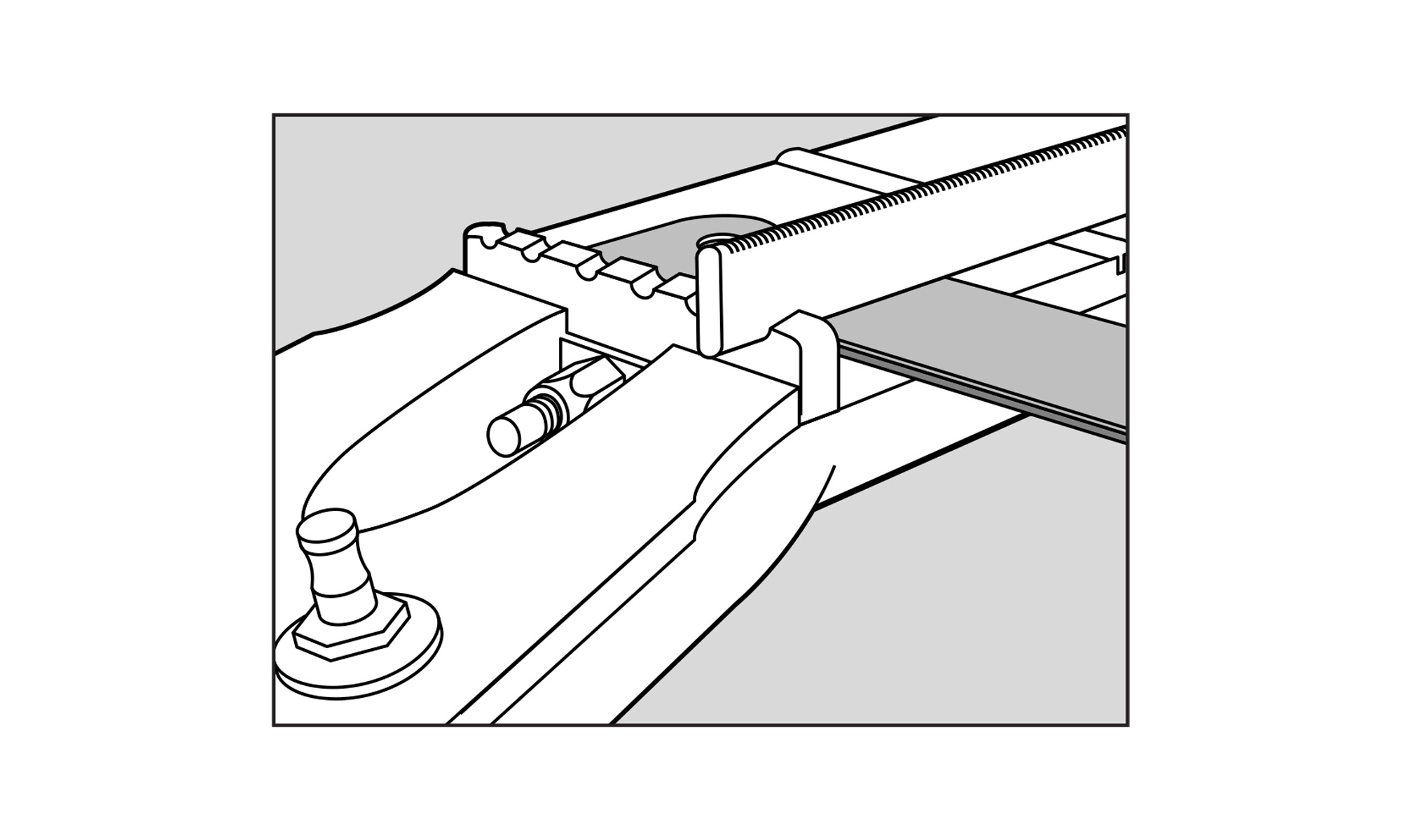 Utilisation des jauges d’épaisseur pour contrôler la profondeur de la fente de l’écrou Utilisation des jauges d’épaisseur pour contrôler la profondeur de la fente de l’écrou