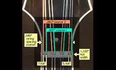 Photo : Espacement des mandolines en diamant rouge