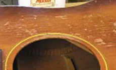 Retrait de la colle après