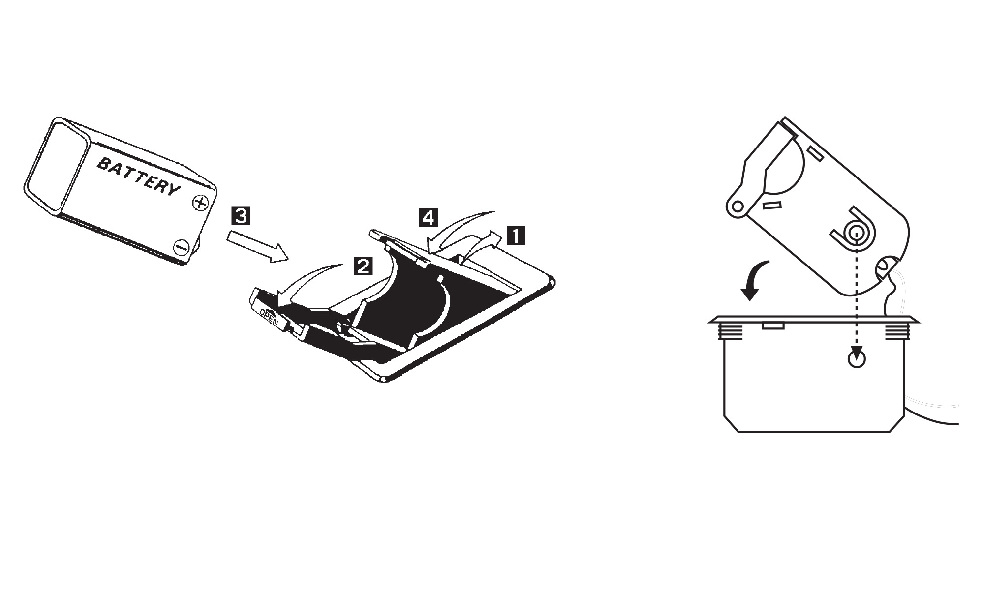Boîtier de batterie pour acoustique ou à corps plein