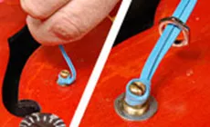 Bandes en caoutchouc de retour en position