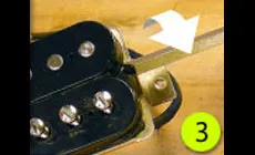 Photo : retrait de l’aimant du humbucker