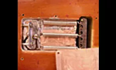 Strat de Carlos Santana a zoomé