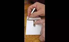 Fabrication d'une jauge de rayon en papier