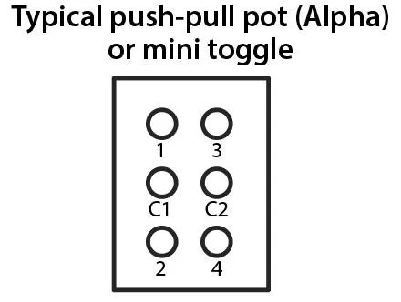  push-pull-poussoir alpha ou mini typique