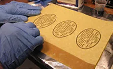 Colorer avec un coton-ball