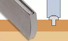 Lime fret à double bord