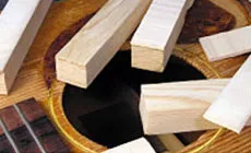 Bandes de peuplier gauches