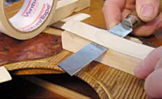 Bandes en peuplier à droite