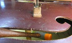 Photo: string bass sound post 2