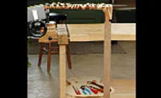 Col collé manche dans l’étau