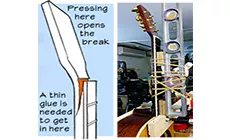 Illustration de manche fissuré