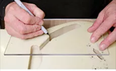 Tracé sur le modèle