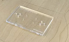 Positionnement du gabarit de trous