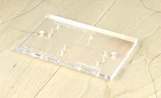 Positionnement du gabarit de trous